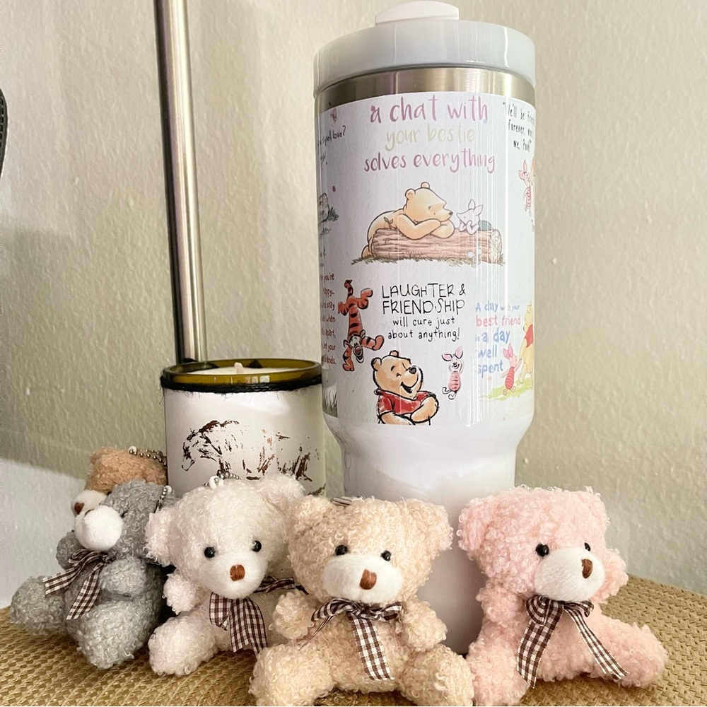 Disney Winnie the Pooh Quotes Climbing Tree 40 oz Tumbler/Water bottle/Mug GIFT